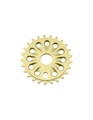 Alloy Chainring 6061-T6 1/2 X 1/8 25t Gold.